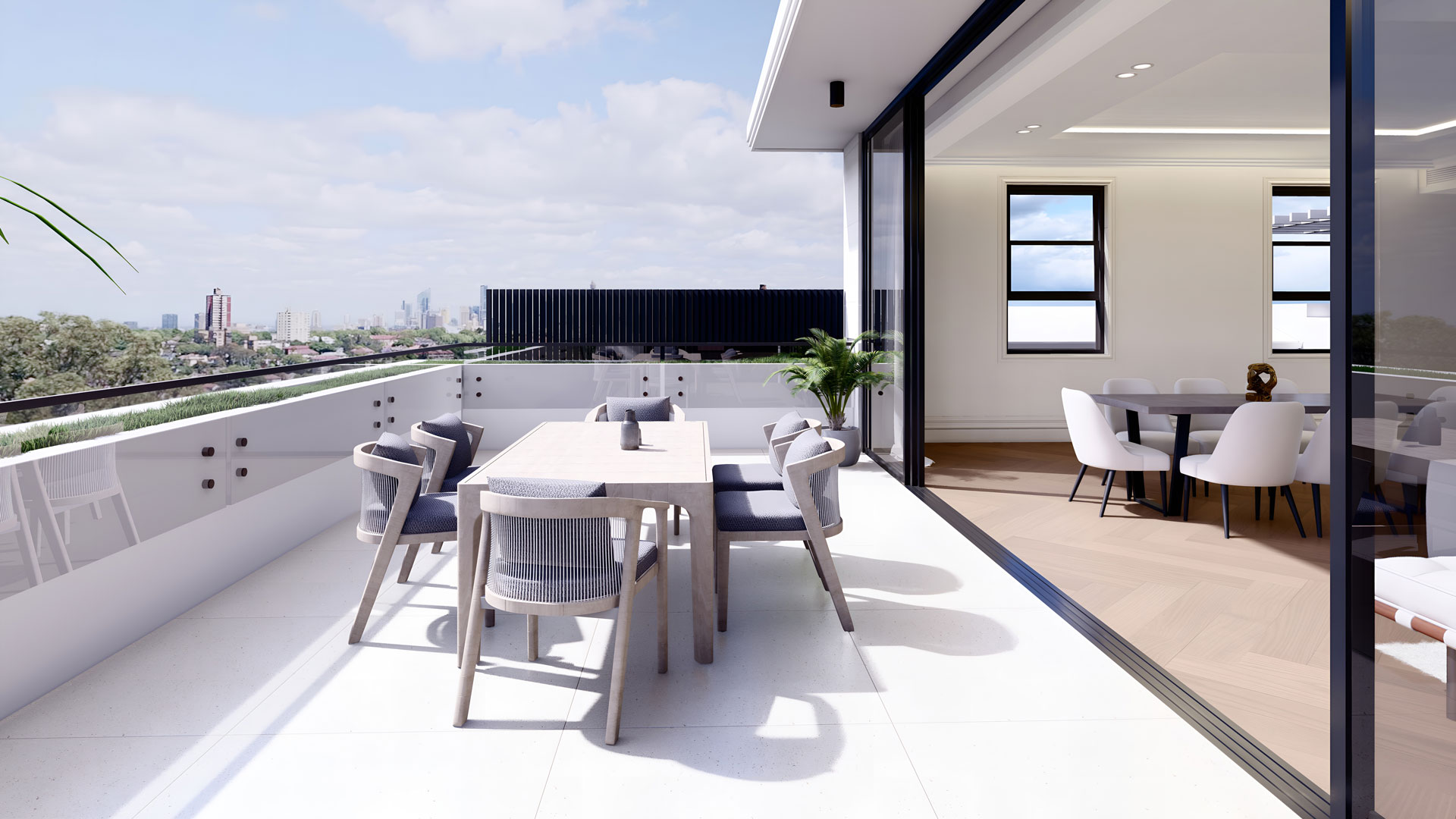 Belle De Vie, Penthouse balcony, 58 Bellevue Road, Bellevue Hill