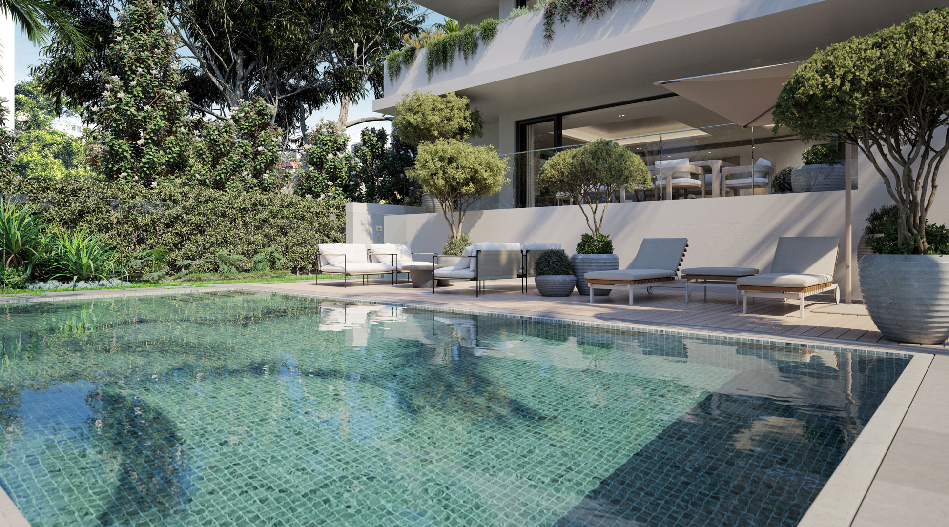 Belle De Vie, Residence 1 - Garden apartment with private pool, 58 Bellevue Road Bellevue Hill